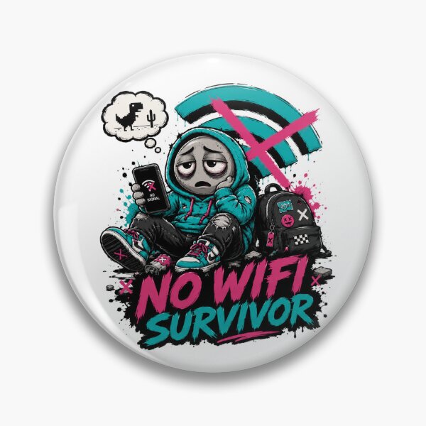 Item preview, No WiFi Survivor – Modern Life's Greatest Challenge designed and sold by the-dovlat.