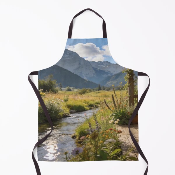 Item preview, Cozy Cottage Porch with Alpine Valley Views designed and sold by BlareBlare.
