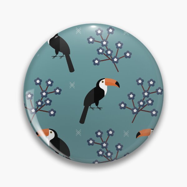 Item preview, Toucans on blue designed and sold by reneesillus.