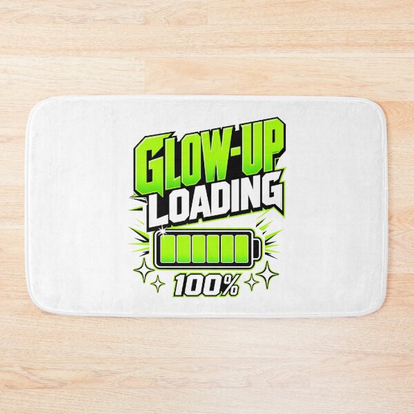Item preview, Glow-Up Loading Battery Meme designed and sold by pirminio.