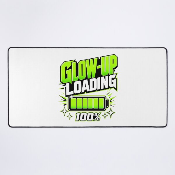 Item preview, Glow-Up Loading Battery Meme designed and sold by pirminio.