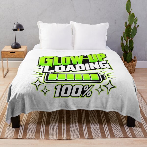 Item preview, Glow-Up Loading Battery Meme designed and sold by pirminio.