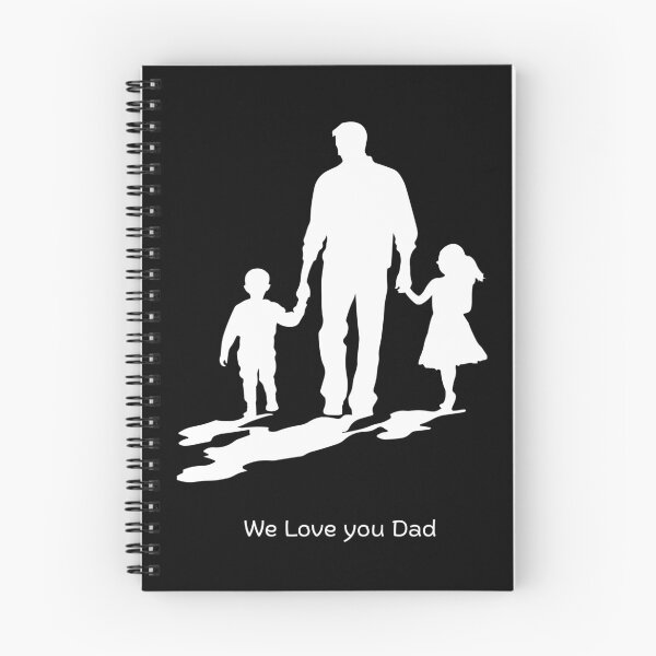 Item preview, We Love You Dad Father Son Daughter Silhouette Art designed and sold by Kidix Arts.