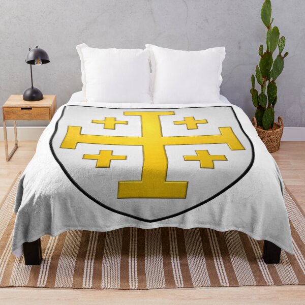 Item preview, The coat of arms of the Kingdom of Jerusalem designed and sold by ✠Extra✠Ecclesiam✠Nulla✠Salus✠.