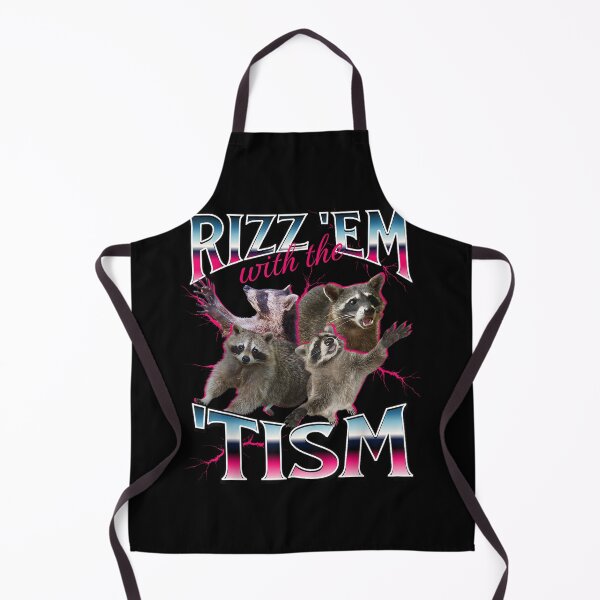Item preview, Rizz Em With The Tism - Funny Autistic Raccoon Meme designed and sold by SaryaSmyth19.