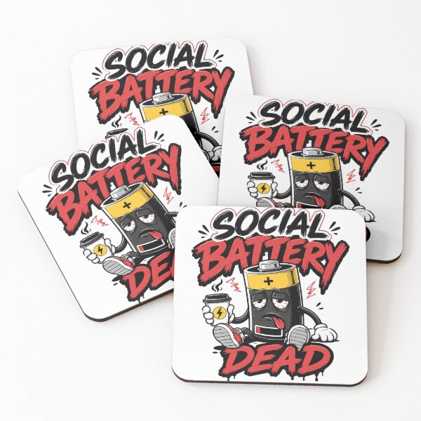 Item preview, Social Battery Deceased – Caffeine Required Immediately designed and sold by the-dovlat.