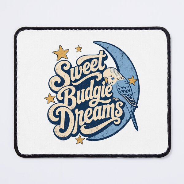Item preview, Sweet Budgie Dreams, Sweet Blue Budgie Parakeet designed and sold by pirminio.