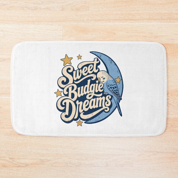 Item preview, Sweet Budgie Dreams, Sweet Blue Budgie Parakeet designed and sold by pirminio.