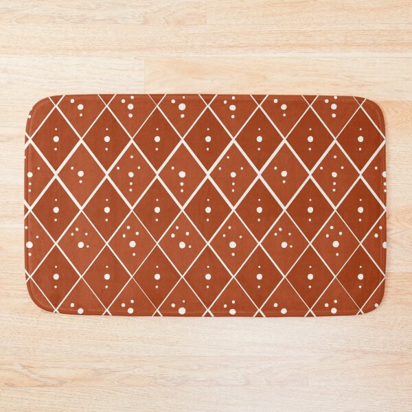 Item preview, Terracotta Argyle Dot Pattern designed and sold by Little Wimbly.