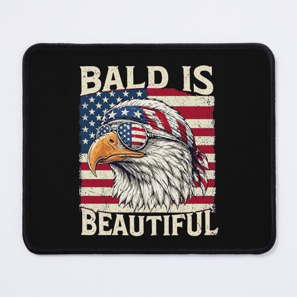 Item preview, Patriotic Bald Eagle USA Flag Sunglasses - Bald Is Beautiful Vintage Graphic designed and sold by haitrieuic96.