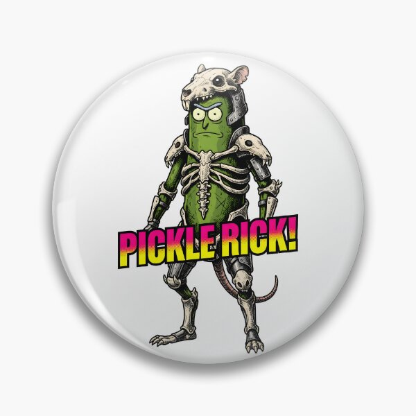 Item preview, Pickle Rick Massive Colorful Text Vector Print designed and sold by Dhenin Studio.