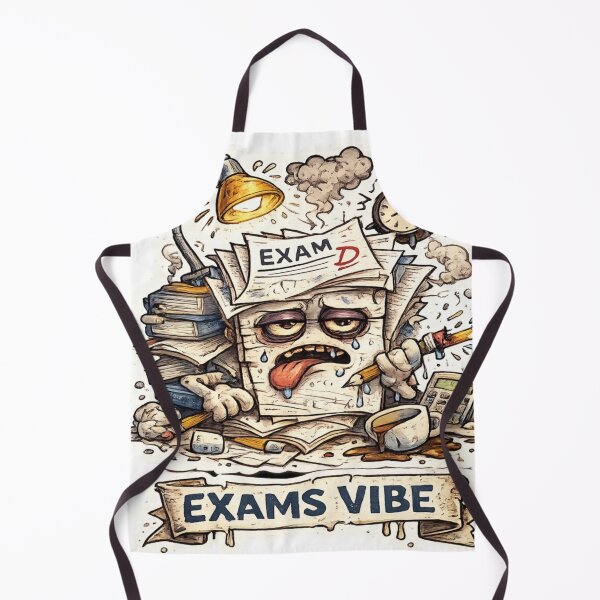 Item preview, Exams Vibe – Stressed Student Sticker designed and sold by Genzfirevibes.