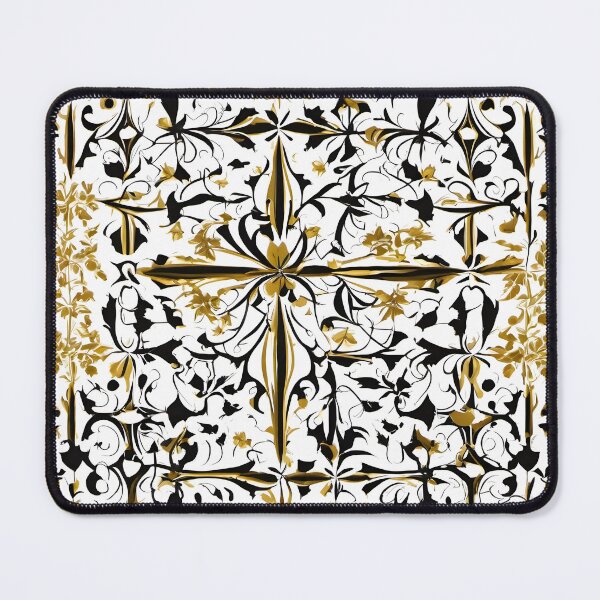 Item preview, Japanese Japanese Traditional Pattern - Traditional 金色と黒色ベースのモノクロ Wagara Design designed and sold by KS-PopArtJapan.