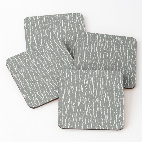 Item preview, Tree Bark Linocut Faux Bois Rustic cool pebble grey designed and sold by RenattaZare.