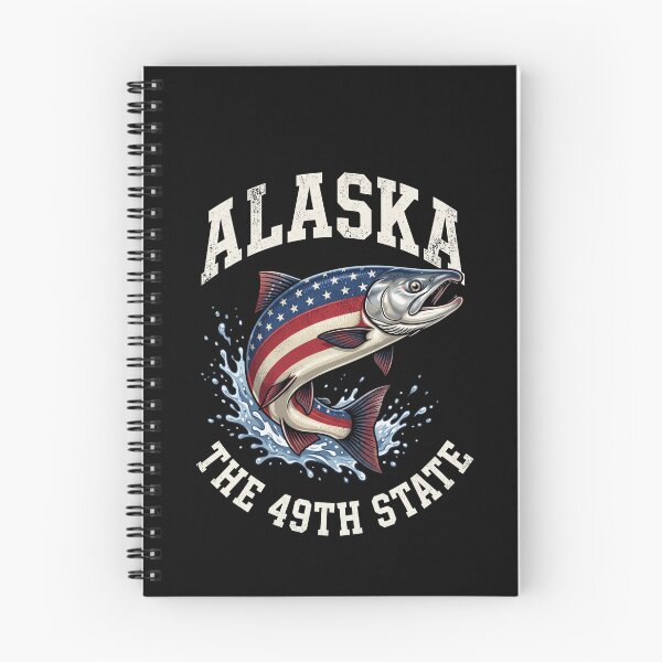 Item preview, Alaska The 49th State Alaskan Salmon Fishing American Traveler Patriot designed and sold by SofenArt.