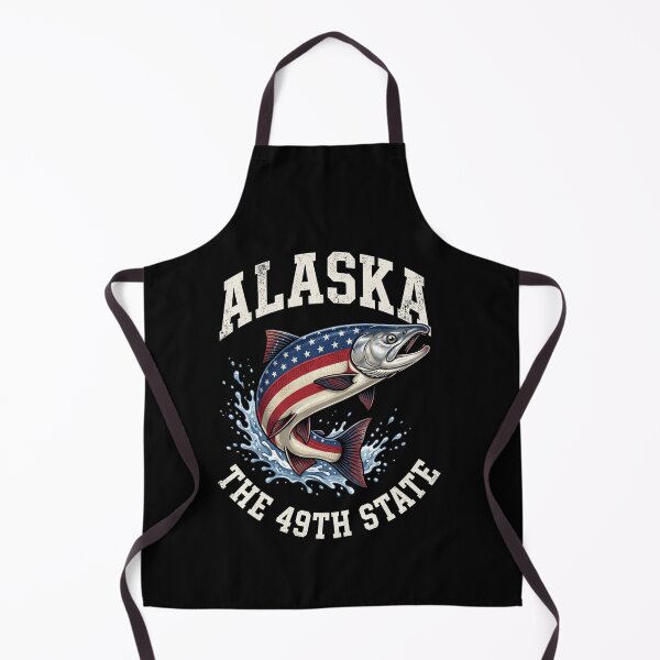 Item preview, Alaska The 49th State Alaskan Salmon Fishing American Traveler Patriot designed and sold by SofenArt.