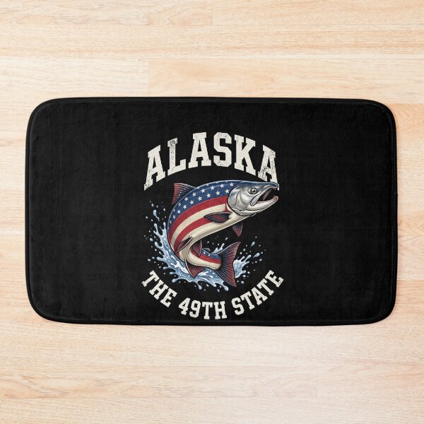 Item preview, Alaska The 49th State Alaskan Salmon Fishing American Traveler Patriot designed and sold by SofenArt.