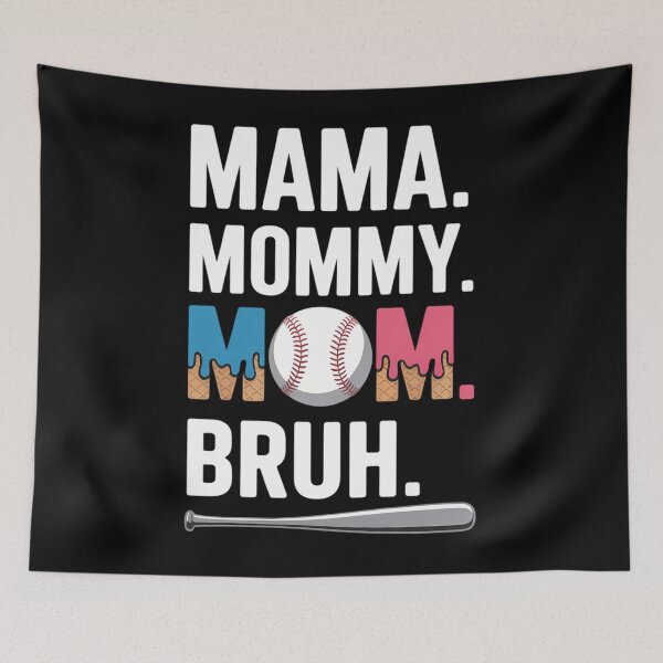 Item preview, Mama Mommy Mom Bruh Baseball Mama Ice Cream Drip Game Day designed and sold by sailorjessiArt.
