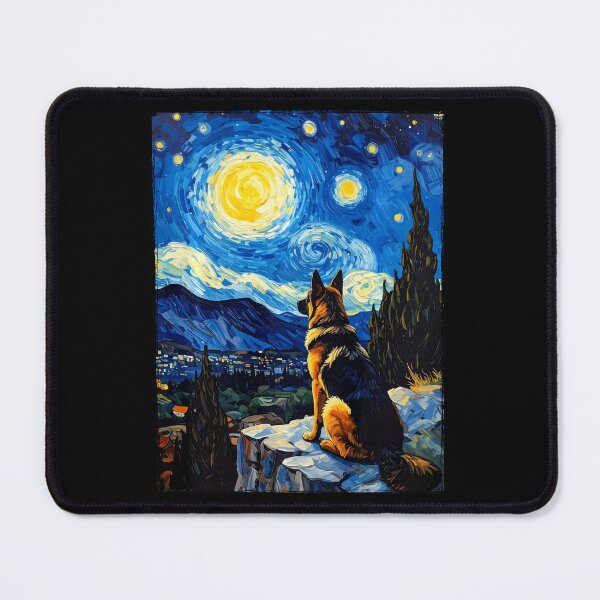 Item preview, Van Gogh German Shepherd Starry Night  designed and sold by Littermin.