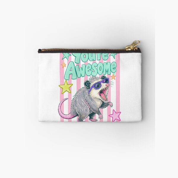 Item preview, You're Awesome Funny Opossum Retro Design | Cute Positive Animal Quote designed and sold by GlimmerAura.