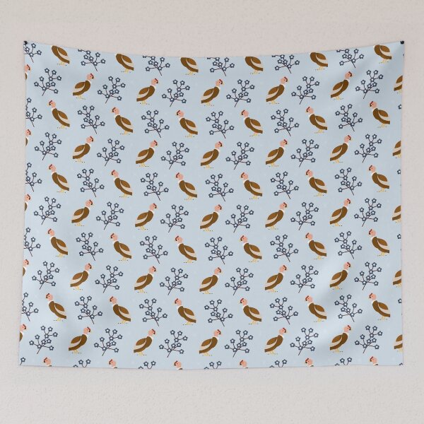 Item preview, Andean condors on blue designed and sold by reneesillus.