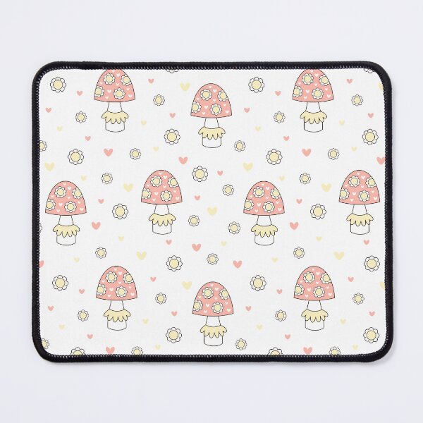 Item preview, Retro Floral Mushrooms Pattern - Cottagecore Aesthetic designed and sold by Julza Art.