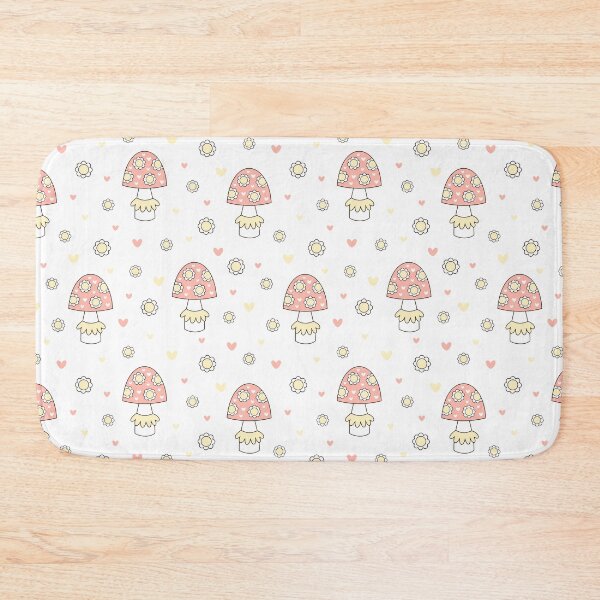 Item preview, Retro Floral Mushrooms Pattern - Cottagecore Aesthetic designed and sold by Julza Art.