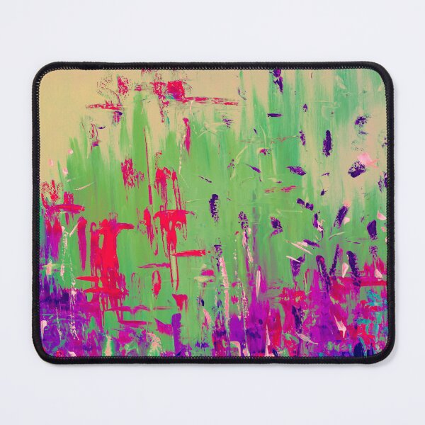 Item preview, Abstract Neon Field - Green, Fuchsia and Lavender Blue designed and sold by Ingorgia.