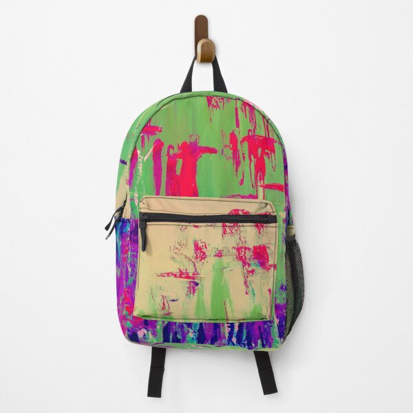 Item preview, Abstract Neon Field - Green, Fuchsia and Lavender Blue designed and sold by Giovanna2026.
