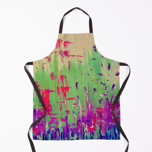Item preview, Abstract Neon Field - Green, Fuchsia and Lavender Blue designed and sold by Giovanna2026.