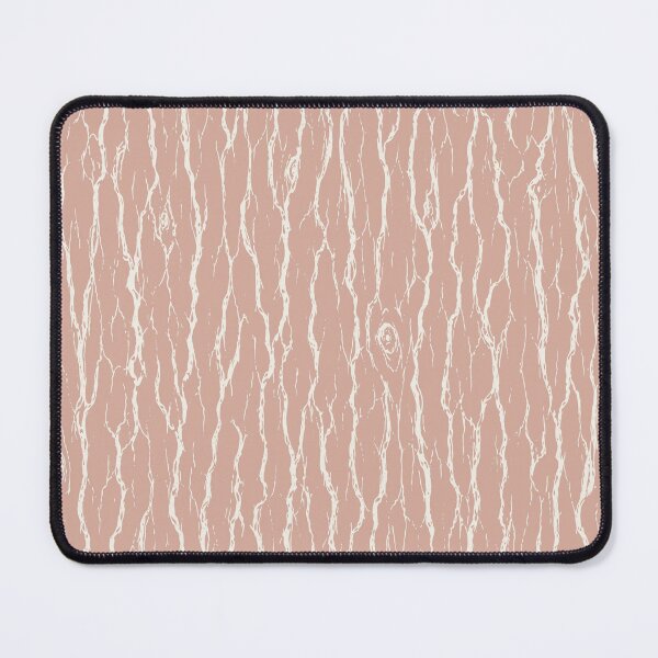 Item preview, Tree Bark Linocut Faux Bois Rustic vintage peach plush designed and sold by RenattaZare.