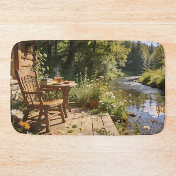 Item preview, Peaceful Reading Nook Along the Forest Creek designed and sold by BlareBlare.