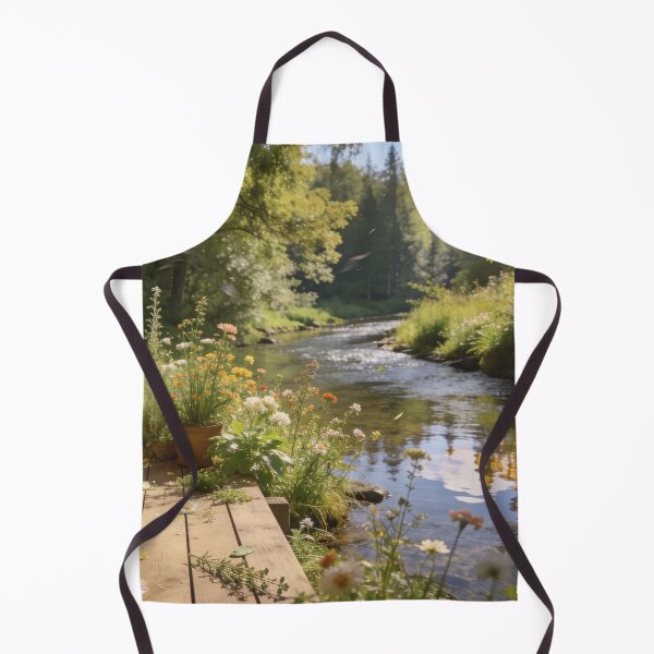 Item preview, Peaceful Reading Nook Along the Forest Creek designed and sold by BlareBlare.