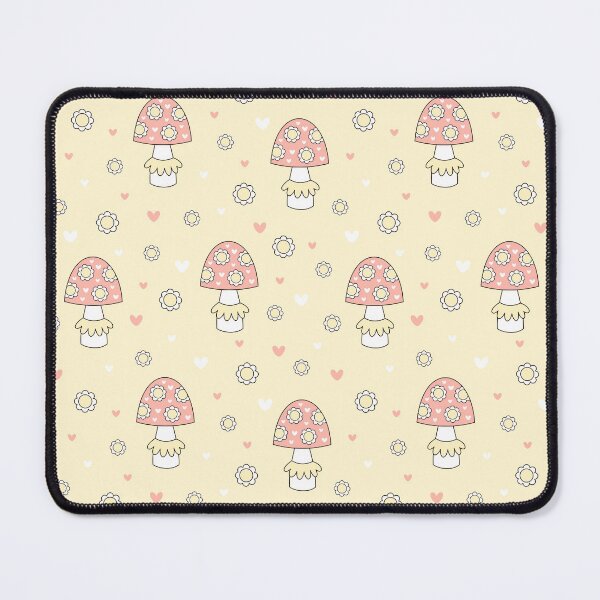 Item preview, Retro Floral Mushrooms Pattern - Cottagecore Aesthetic designed and sold by Julza Art.