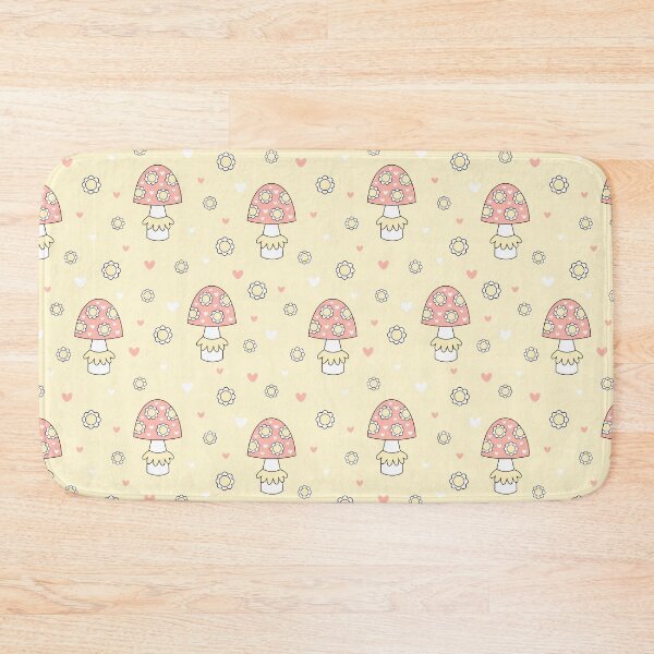Item preview, Retro Floral Mushrooms Pattern - Cottagecore Aesthetic designed and sold by Julza Art.