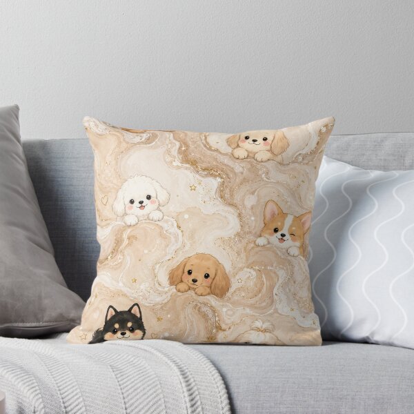 Item preview, Cute Puppies in Golden Marble designed and sold by EsenciaZen.