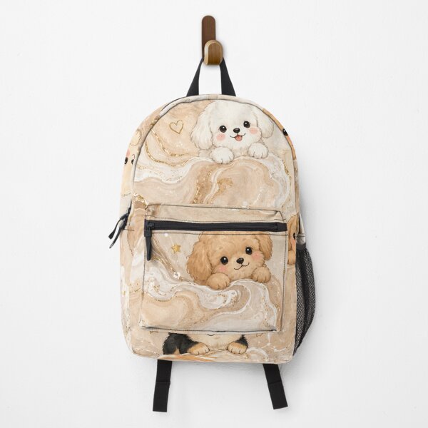 Item preview, Cute Puppies in Golden Marble designed and sold by EsenciaZen.
