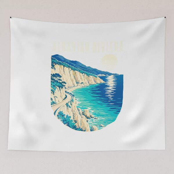 Item preview, Travel poster Albanian Riviera designed and sold by pirminio.