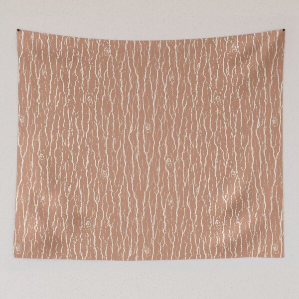 Item preview, Tree Bark Linocut Faux Bois Rustic warm rust terracotta designed and sold by RenattaZare.