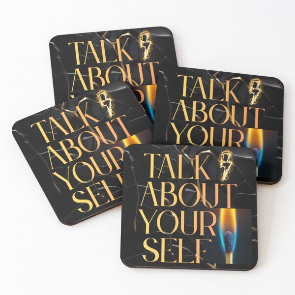 Item preview,  Talk About Yourself Motivational Typography Art designed and sold by Wadotahir.