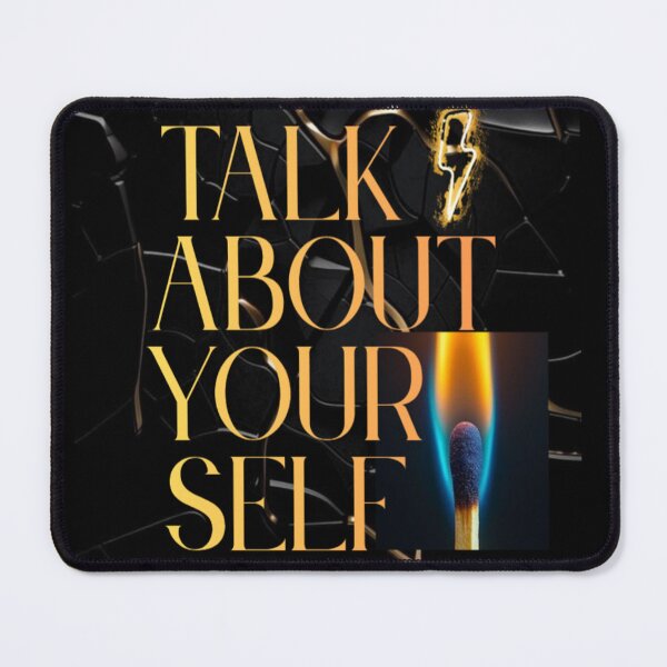 Item preview,  Talk About Yourself Motivational Typography Art designed and sold by Wadotahir.