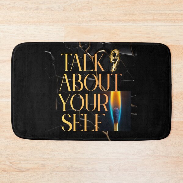 Item preview,  Talk About Yourself Motivational Typography Art designed and sold by Wadotahir.