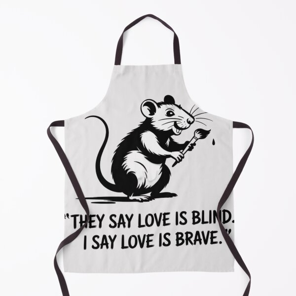 Item preview, Banksy Rat - They say love is blind. I say love is brave designed and sold by 123ks.