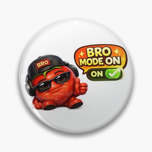 Item preview, Bro Mode On Funny Cool Red Character Meme designed and sold by Bhinfy.