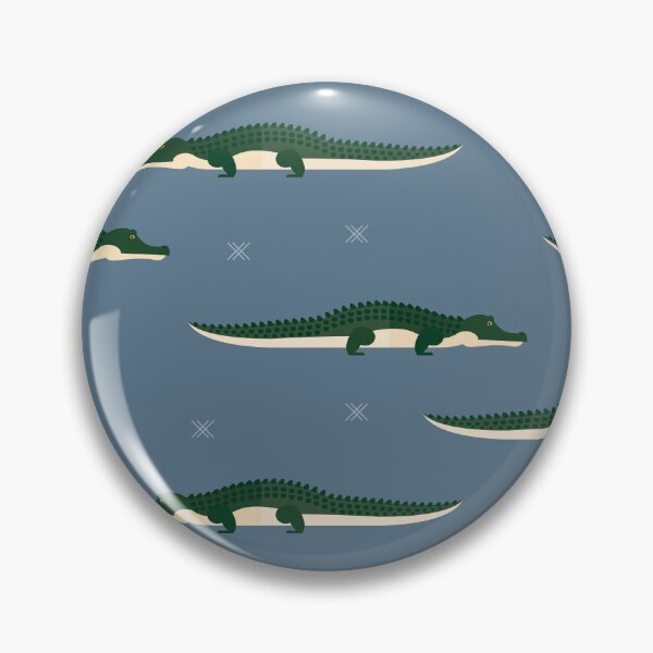Item preview, Crocodiles on blue designed and sold by reneesillus.
