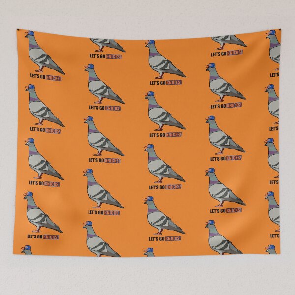 Item preview, Pigeon says Let's Go Knicks! designed and sold by fujimocha.