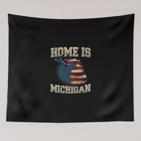 Item preview, Home is Michigan USA US map gift unique fans Proud Strong Support designed and sold by djpraxis.