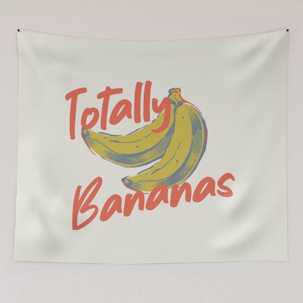 Item preview, Retro Totally Bananas Vintage Aesthetic Red Yellow designed and sold by TackyTime.