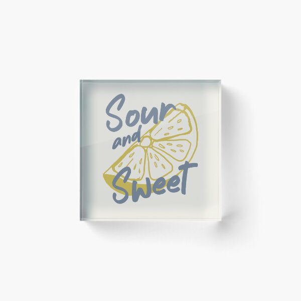 Item preview, Retro Sweet Sour Lemon Vintage Aesthetic Blue Yellow designed and sold by TackyTime.