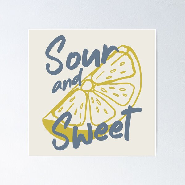 Item preview, Retro Sweet Sour Lemon Vintage Aesthetic Blue Yellow designed and sold by TackyTime.